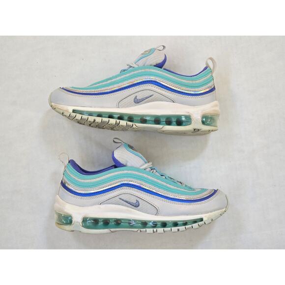 Nike Air Max 97 Youth 6Y Aura Sapphire Aurora Green Shoes CT1965-400 - Picture 3 of 8